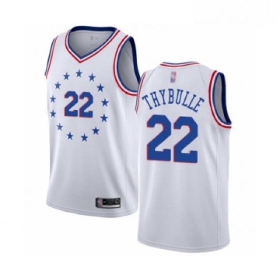 Womens Philadelphia 76ers 22 Mattise Thybulle White Swingman Jersey Earned Edition Womens Philadelphia 76ers 22 Mattise Thybulle White Swingman Jersey Earned Edition