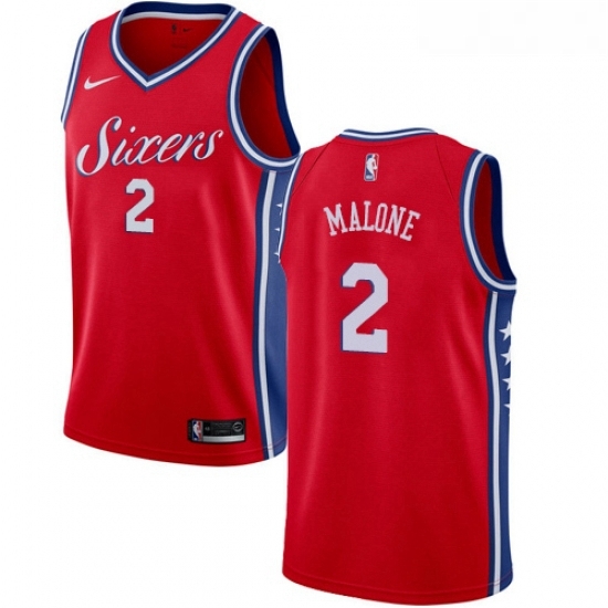 Youth Nike Philadelphia 76ers 2 Moses Malone Swingman Red Alternate NBA Jersey Statement Edition Youth Nike Philadelphia 76ers 2 Moses Malone Swingman Red Alternate NBA Jersey Statement Edition