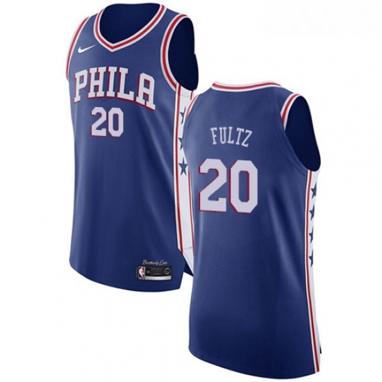 Youth Nike Philadelphia 76ers 20 Markelle Fultz Authentic Blue Road NBA Jersey Icon Edition Youth Nike Philadelphia 76ers 20 Markelle Fultz Authentic Blue Road NBA Jersey Icon Edition