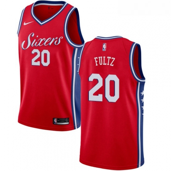 Youth Nike Philadelphia 76ers 20 Markelle Fultz Authentic Red Alternate NBA Jersey Statement Edition Youth Nike Philadelphia 76ers 20 Markelle Fultz Authentic Red Alternate NBA Jersey Statement Edition