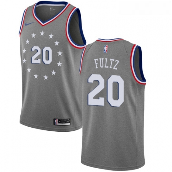Youth Nike Philadelphia 76ers 20 Markelle Fultz Swingman Gray NBA Jersey City Edition Youth Nike Philadelphia 76ers 20 Markelle Fultz Swingman Gray NBA Jersey City Edition