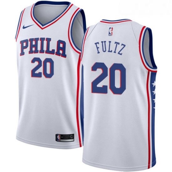 Youth Nike Philadelphia 76ers 20 Markelle Fultz Swingman White Home NBA Jersey Association Edition Youth Nike Philadelphia 76ers 20 Markelle Fultz Swingman White Home NBA Jersey Association Edition