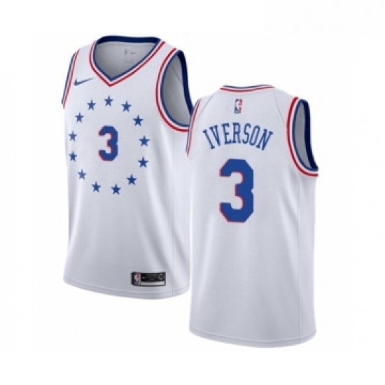 Youth Nike Philadelphia 76ers 3 Allen Iverson White Swingman Jersey Earned Edition Youth Nike Philadelphia 76ers 3 Allen Iverson White Swingman Jersey Earned Edition