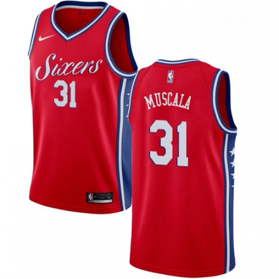 Youth Nike Philadelphia 76ers 31 Mike Muscala Swingman Red NBA Jersey Statement Edition Youth Nike Philadelphia 76ers 31 Mike Muscala Swingman Red NBA Jersey Statement Edition