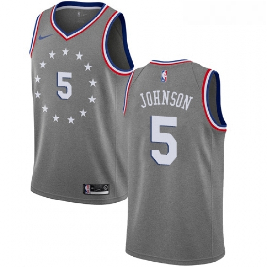 Youth Nike Philadelphia 76ers 5 Amir Johnson Swingman Gray NBA Jersey City Edition Youth Nike Philadelphia 76ers 5 Amir Johnson Swingman Gray NBA Jersey City Edition