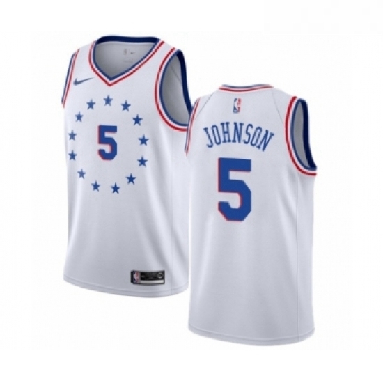 Youth Nike Philadelphia 76ers 5 Amir Johnson White Swingman Jersey Earned Edition Youth Nike Philadelphia 76ers 5 Amir Johnson White Swingman Jersey Earned Edition