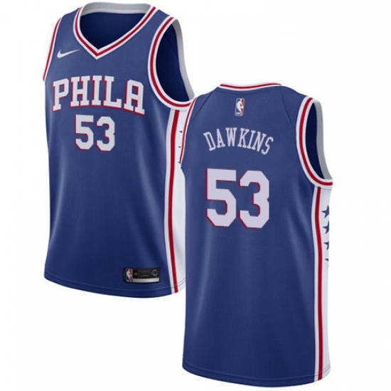 Youth Nike Philadelphia 76ers 53 Darryl Dawkins Swingman Blue Road NBA Jersey Icon Edition Youth Nike Philadelphia 76ers 53 Darryl Dawkins Swingman Blue Road NBA Jersey Icon Edition