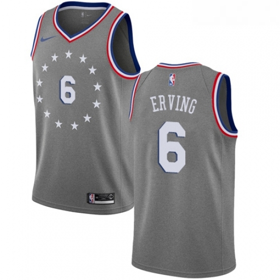Youth Nike Philadelphia 76ers 6 Julius Erving Swingman Gray NBA Jersey City Edition Youth Nike Philadelphia 76ers 6 Julius Erving Swingman Gray NBA Jersey City Edition