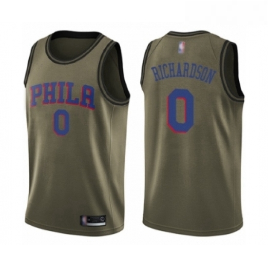 Youth Philadelphia 76ers 0 Josh Richardson Swingman Green Salute to Service Basketball Jersey Youth Philadelphia 76ers 0 Josh Richardson Swingman Green Salute to Service Basketball Jersey