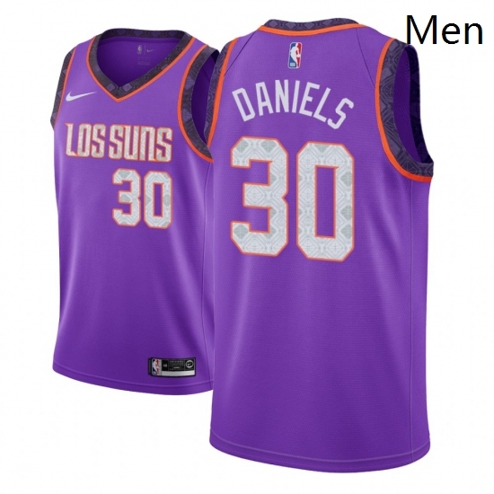 Men NBA 2018 19 Phoenix Suns 30 Troy Daniels City Edition Purple Jersey Men NBA 2018 19 Phoenix Suns 30 Troy Daniels City Edition Purple Jersey