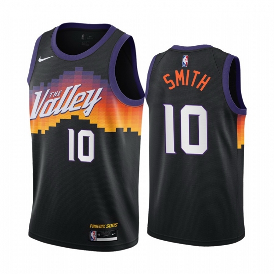 Men Nike Phoenix Suns 10 Jalen Smith Black NBA Swingman 2020 21 City Edition Jersey Men Nike Phoenix Suns 10 Jalen Smith Black NBA Swingman 2020 21 City Edition Jersey