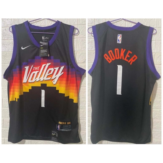 Men Phoenix Suns 1 Devin Booker Black 2020 21 City Edition Swingman jersey Men Phoenix Suns 1 Devin Booker Black 2020 21 City Edition Swingman jersey