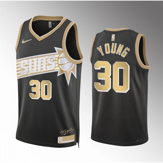 Men Phoenix Suns 30 Thaddeus Young Black 2024 Select Series Stitched Basketball Jersey Men Phoenix Suns 30 Thaddeus Young Black 2024 Select Series Stitched Basketball Jersey