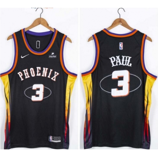 Men Suns 3 Chris Paul Black Nike Swingman Jersey Men Suns 3 Chris Paul Black Nike Swingman Jersey