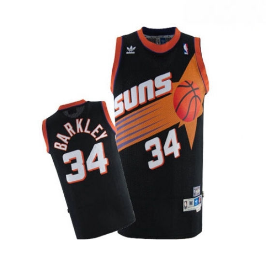 Mens Adidas Phoenix Suns 34 Charles Barkley Authentic Black Throwback NBA Jersey Mens Adidas Phoenix Suns 34 Charles Barkley Authentic Black Throwback NBA Jersey