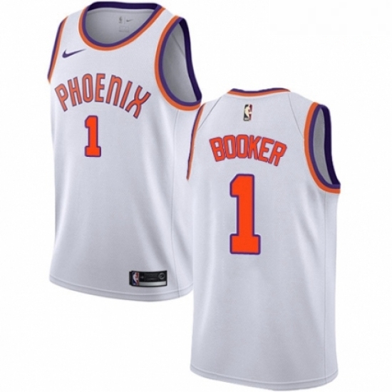 Mens Nike Phoenix Suns 1 Devin Booker Swingman NBA Jersey Association Edition Mens Nike Phoenix Suns 1 Devin Booker Swingman NBA Jersey Association Edition