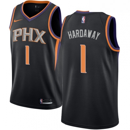Mens Nike Phoenix Suns 1 Penny Hardaway Authentic Black Alternate NBA Jersey Statement Edition Mens Nike Phoenix Suns 1 Penny Hardaway Authentic Black Alternate NBA Jersey Statement Edition