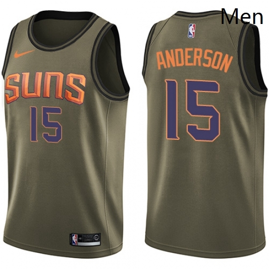 Mens Nike Phoenix Suns 15 Ryan Anderson Swingman Green Salute to Service NBA Jersey Mens Nike Phoenix Suns 15 Ryan Anderson Swingman Green Salute to Service NBA Jersey
