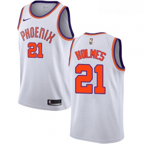 Mens Nike Phoenix Suns 21 Richaun Holmes Swingman White NBA Jersey Association Edition Mens Nike Phoenix Suns 21 Richaun Holmes Swingman White NBA Jersey Association Edition