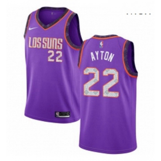 Mens Nike Phoenix Suns 22 Deandre Ayton Swingman Purple NBA Jersey 2018 19 City Editi Mens Nike Phoenix Suns 22 Deandre Ayton Swingman Purple NBA Jersey 2018 19 City Editi