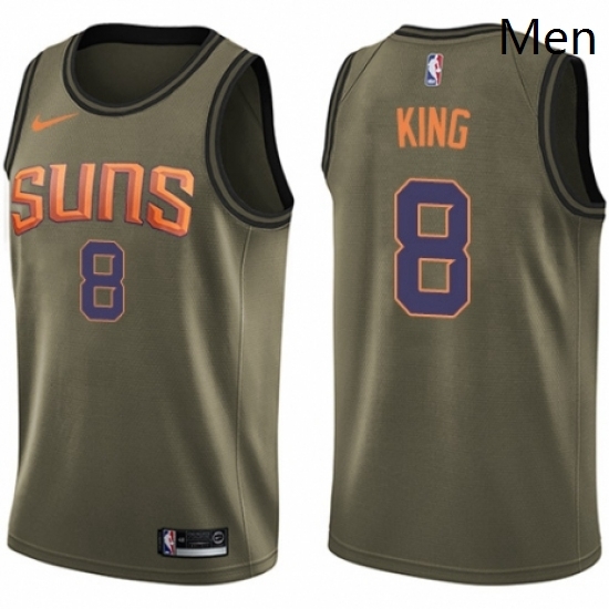 Mens Nike Phoenix Suns 8 George King Swingman Green Salute to Service NBA Jersey Mens Nike Phoenix Suns 8 George King Swingman Green Salute to Service NBA Jersey