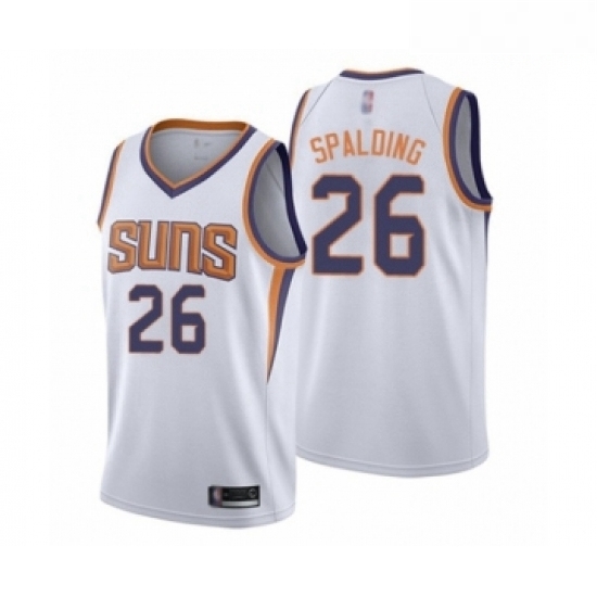 Mens Phoenix Suns 26 Ray Spalding Authentic White Basketball Jersey Association Edition Mens Phoenix Suns 26 Ray Spalding Authentic White Basketball Jersey Association Edition