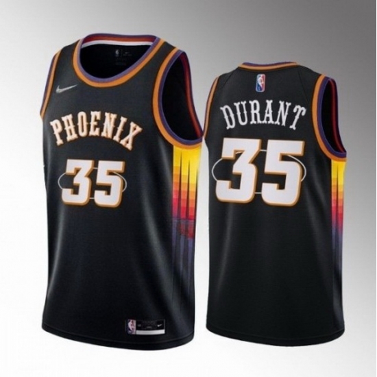 Men's Phoenix Suns #35 Kevin Durant Black 2022-23 Statement Edition Edition Stitched Basketball Jersey Men's Phoenix Suns #35 Kevin Durant Black 2022-23 Statement Edition Edition Stitched Basketball Jersey