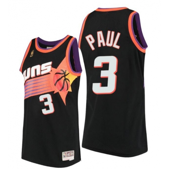 Phoenix Suns Chris Paul Hardwood Classics Black Throwback 90s Jersey Phoenix Suns Chris Paul Hardwood Classics Black Throwback 90s Jersey