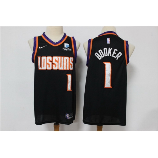 Suns 1 Devin Booker Black 2019 20 City Edition Nike Swingman Jersey Suns 1 Devin Booker Black 2019 20 City Edition Nike Swingman Jersey