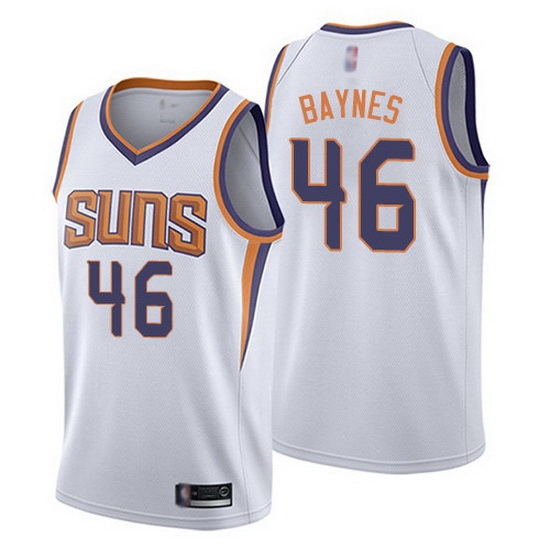 Suns 46 Aron Baynes White Basketball Swingman Association Edition Jersey Suns 46 Aron Baynes White Basketball Swingman Association Edition Jersey