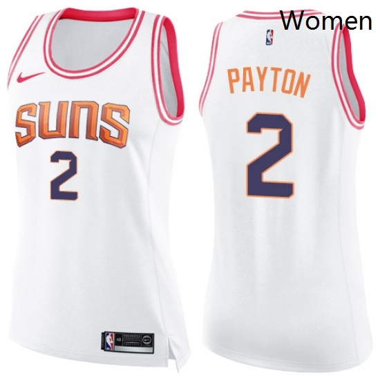 Womens Nike Phoenix Suns 2 Elfrid Payton Swingman WhitePink Fashion NBA Jersey Womens Nike Phoenix Suns 2 Elfrid Payton Swingman WhitePink Fashion NBA Jersey