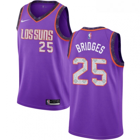 Womens Nike Phoenix Suns 25 Mikal Bridges Swingman Purple NBA Jersey 2018 19 City Edition Womens Nike Phoenix Suns 25 Mikal Bridges Swingman Purple NBA Jersey 2018 19 City Edition