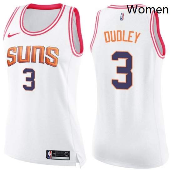 Womens Nike Phoenix Suns 3 Jared Dudley Swingman WhitePink Fashion NBA Jersey Womens Nike Phoenix Suns 3 Jared Dudley Swingman WhitePink Fashion NBA Jersey