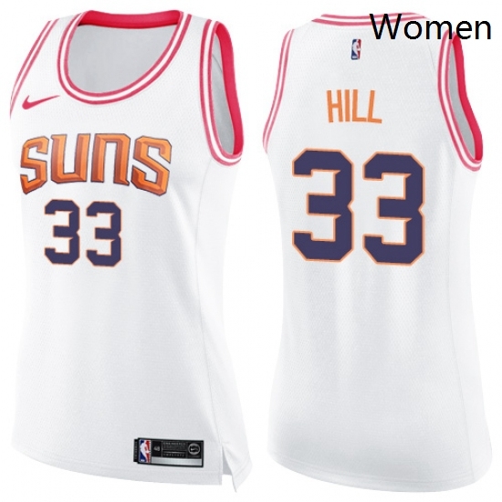 Womens Nike Phoenix Suns 33 Grant Hill Swingman WhitePink Fashion NBA Jersey Womens Nike Phoenix Suns 33 Grant Hill Swingman WhitePink Fashion NBA Jersey