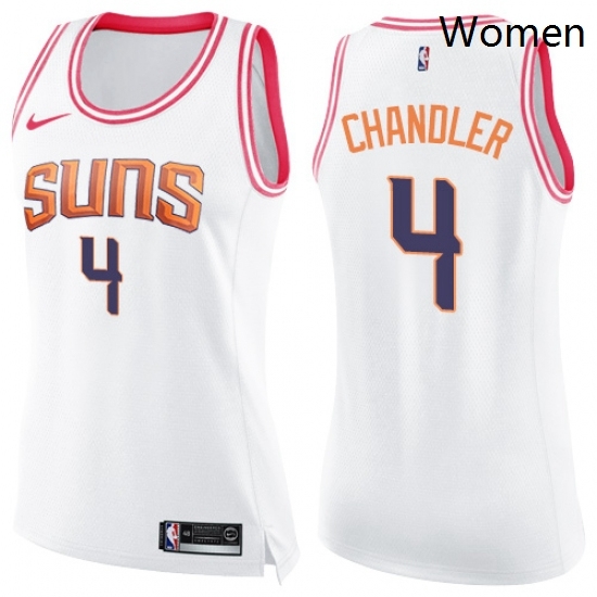 Womens Nike Phoenix Suns 4 Tyson Chandler Swingman WhitePink Fashion NBA Jersey Womens Nike Phoenix Suns 4 Tyson Chandler Swingman WhitePink Fashion NBA Jersey