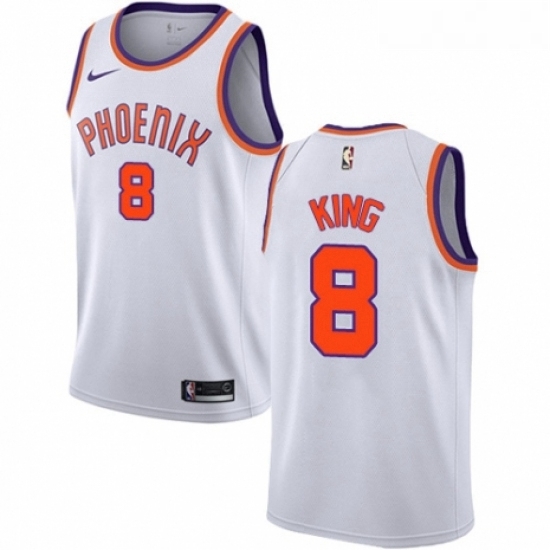 Womens Nike Phoenix Suns 8 George King Swingman White NBA Jersey Association Edition Womens Nike Phoenix Suns 8 George King Swingman White NBA Jersey Association Edition
