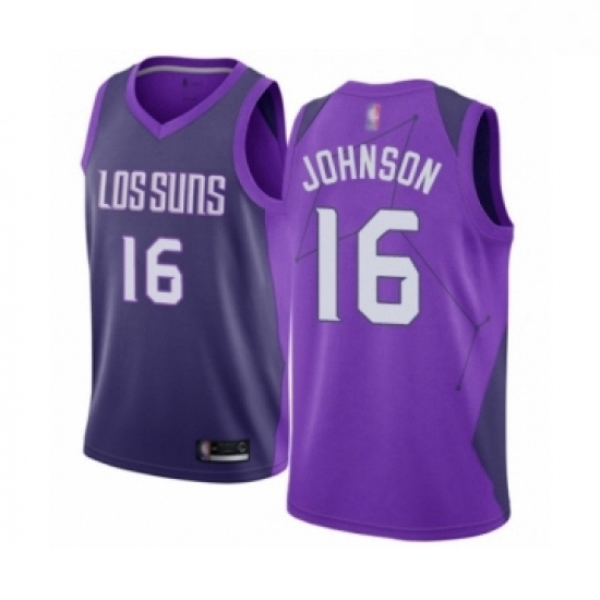 Womens Phoenix Suns 16 Tyler Johnson Swingman Purple Basketball Jersey City Edition Womens Phoenix Suns 16 Tyler Johnson Swingman Purple Basketball Jersey City Edition