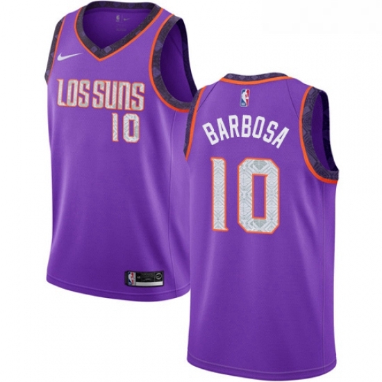 Youth Nike Phoenix Suns 10 Leandro Barbosa Swingman Purple NBA Jersey 2018 19 City Edition Youth Nike Phoenix Suns 10 Leandro Barbosa Swingman Purple NBA Jersey 2018 19 City Edition