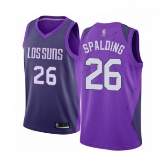 Youth Phoenix Suns 26 Ray Spalding Swingman Purple Basketball Jersey City Edition Youth Phoenix Suns 26 Ray Spalding Swingman Purple Basketball Jersey City Edition