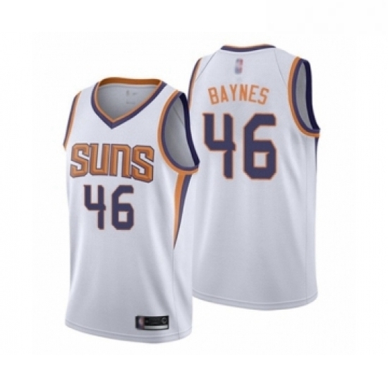 Youth Phoenix Suns 46 Aron Baynes Swingman White Basketball Jersey Association Edition Youth Phoenix Suns 46 Aron Baynes Swingman White Basketball Jersey Association Edition