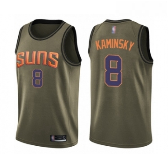 Youth Phoenix Suns 8 Frank Kaminsky Swingman Green Salute to Service Basketball Jersey Youth Phoenix Suns 8 Frank Kaminsky Swingman Green Salute to Service Basketball Jersey