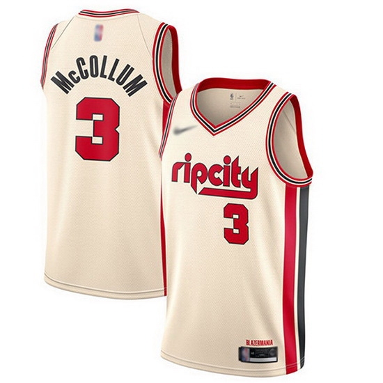 Blazers 3 C.J. McCollum Cream Basketball Swingman City Edition 2019 20 Jersey Blazers 3 C.J. McCollum Cream Basketball Swingman City Edition 2019 20 Jersey