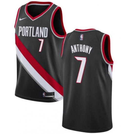 Men Blazers 7 Carmelo Anthony Black Jersey Men Blazers 7 Carmelo Anthony Black Jersey