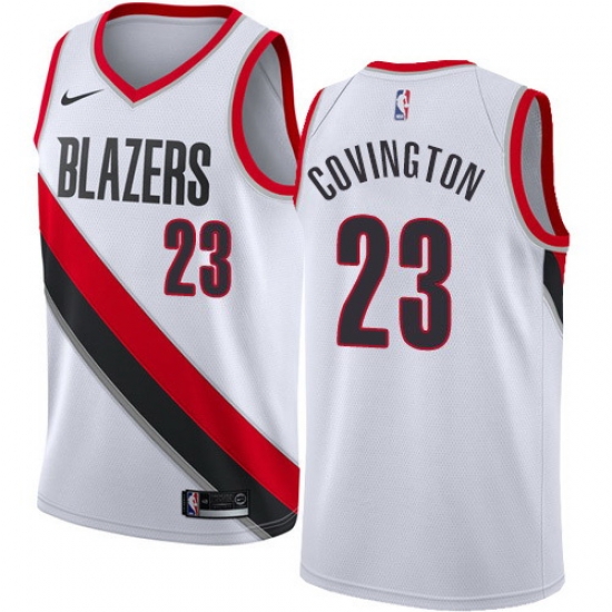 Men Nike Portland Blazers 23 Robert Covington White NBA Swingman Association Edition Jersey Men Nike Portland Blazers 23 Robert Covington White NBA Swingman Association Edition Jersey