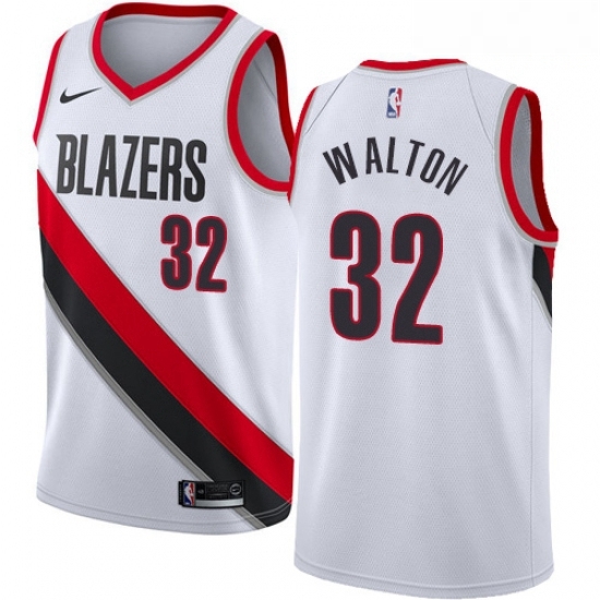 Mens Nike Portland Trail Blazers 32 Bill Walton Authentic White Home NBA Jersey Association Edition Mens Nike Portland Trail Blazers 32 Bill Walton Authentic White Home NBA Jersey Association Edition