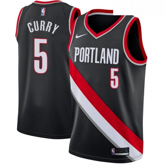 Mens Nike Portland Trail Blazers 5 Seth Curry Swingman Black NBA Jersey Icon Edition Mens Nike Portland Trail Blazers 5 Seth Curry Swingman Black NBA Jersey Icon Edition