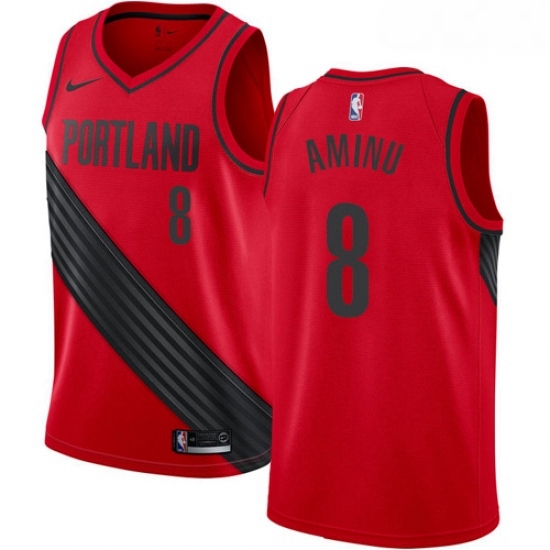 Mens Nike Portland Trail Blazers 8 Al Farouq Aminu Authentic Red Alternate NBA Jersey Statement Edition Mens Nike Portland Trail Blazers 8 Al Farouq Aminu Authentic Red Alternate NBA Jersey Statement Edition