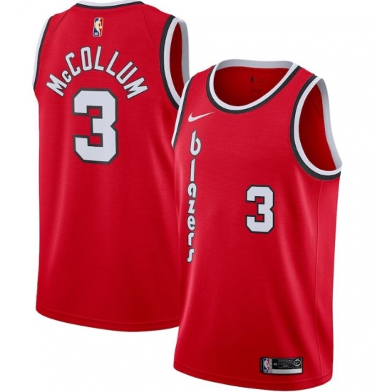 Mens Nike Portland Trail Blazers CJ McCollum Swingman Red Alternate NBA Jersey 2020 Statement Edition Mens Nike Portland Trail Blazers CJ McCollum Swingman Red Alternate NBA Jersey 2020 Statement Edition