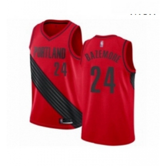 Mens Portland Trail Blazers 24 Kent Bazemore Authentic Red Basketball Jersey Statement Edition Mens Portland Trail Blazers 24 Kent Bazemore Authentic Red Basketball Jersey Statement Edition