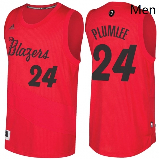 Mens Portland Trail Blazers 24 Mason Plumlee Red 2016 2017 Christmas Day NBA Swingman Jersey Mens Portland Trail Blazers 24 Mason Plumlee Red 2016 2017 Christmas Day NBA Swingman Jersey